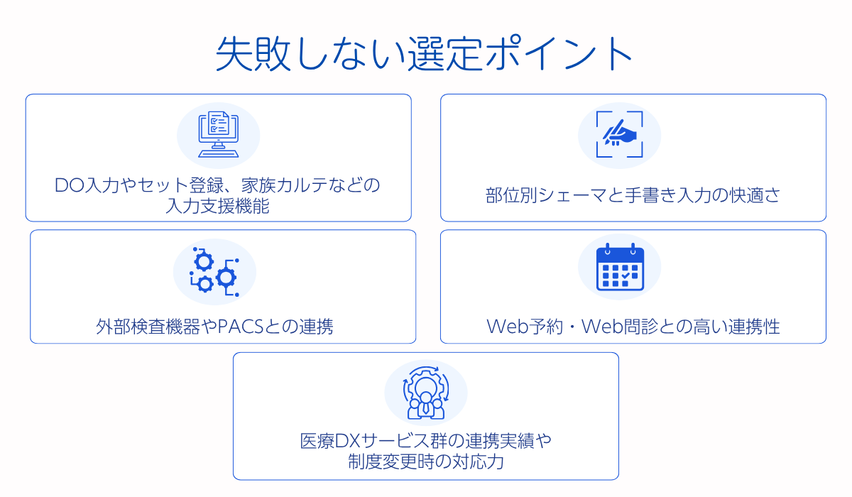 「耳鼻咽喉科向け」電子カルテの選定ポイント