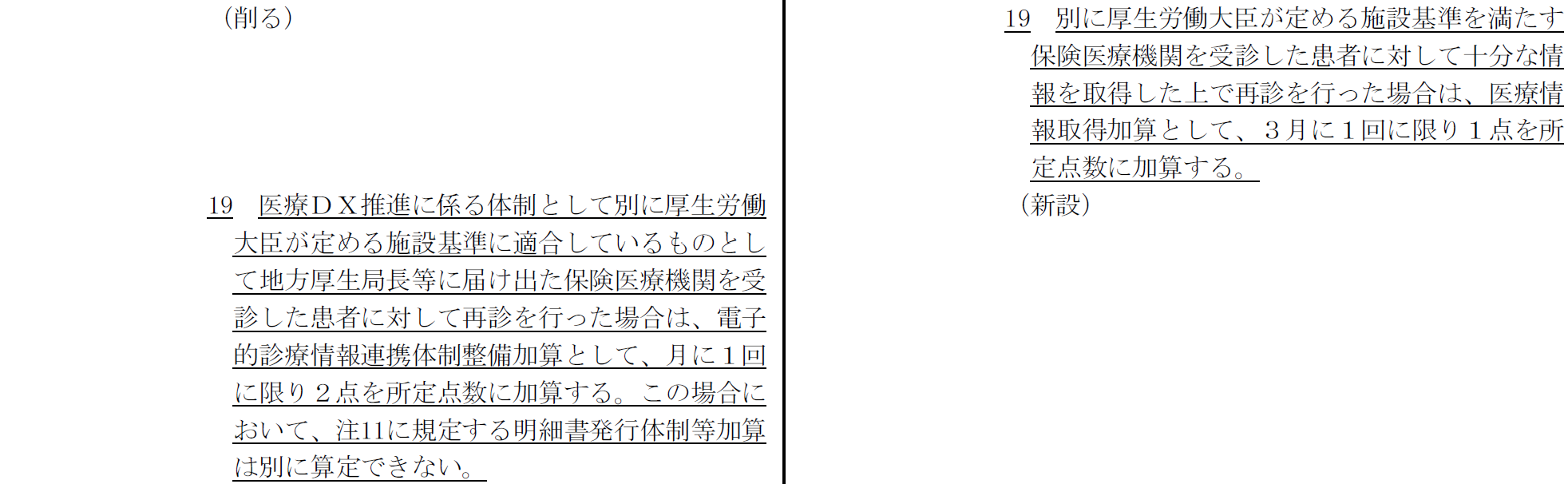 再診料における電子的診療情報連携体制整備加算の抜粋