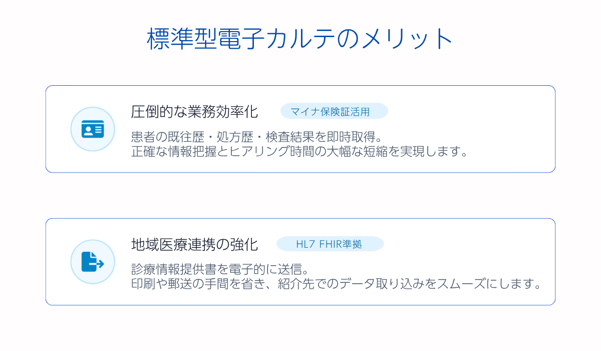 標準型電子カルテのメリット